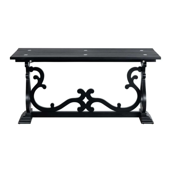 Crestview Collection Console Hawthorne Flip Out Dark Vintage Console Table Crestview Collection