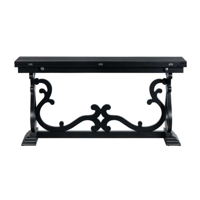 Crestview Collection Console Hawthorne Flip Out Dark Vintage Console Table Crestview Collection