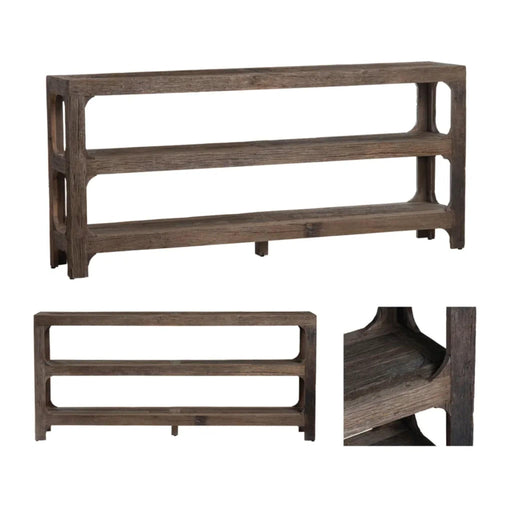 Crestview Collection Console Hickory Ridge Reclaimed Wood Rustic Console Table Crestview Collection