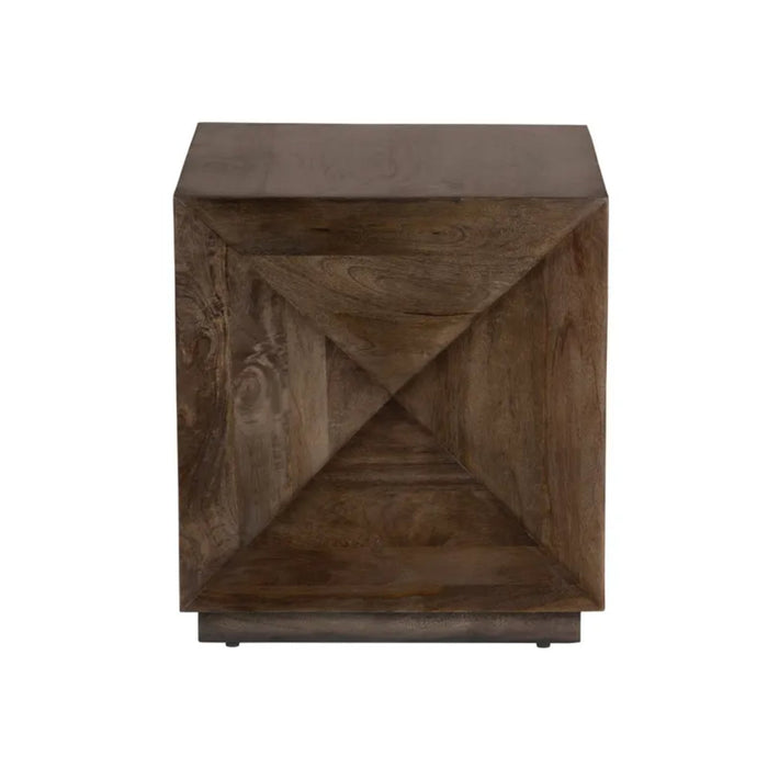 Crestview Collection End Table Atticus Square Wood Rustic End Table Crestview Collection