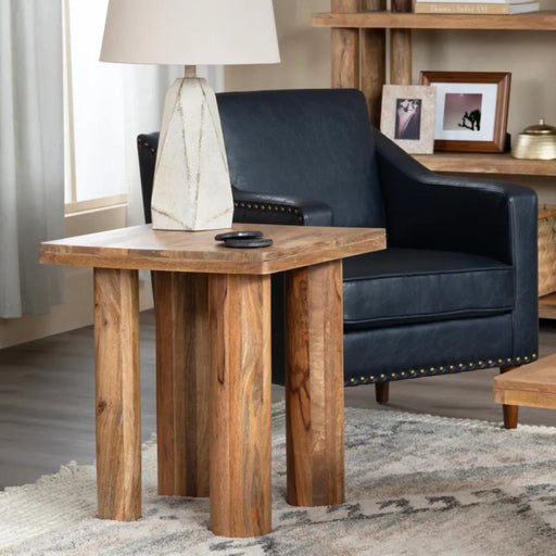 Crestview Collection End Table Cairo Rustic Square Wood End Table Crestview Collection