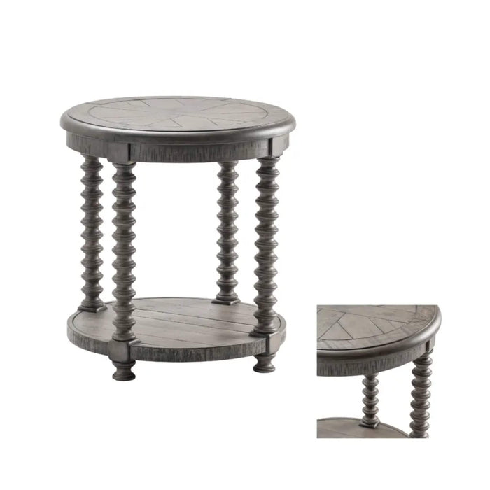 Crestview Collection End Table Charleston Round Wood Turned Leg End Table Crestview Collection