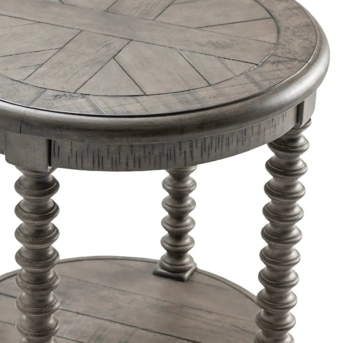 Crestview Collection End Table Charleston Round Wood Turned Leg End Table Crestview Collection