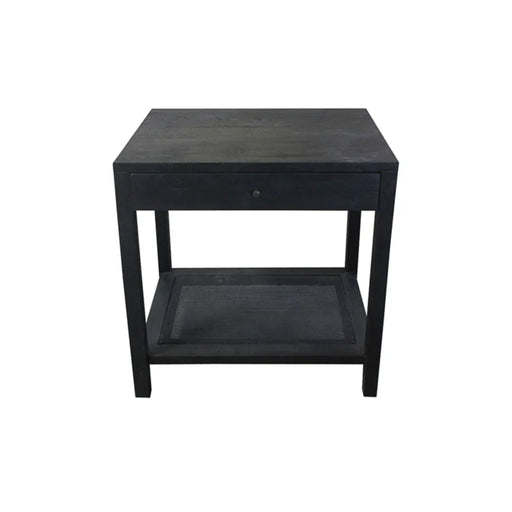 Crestview Collection End Table Crestview Collection Barbados Wood Storage Black Cane End Table