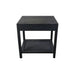 Crestview Collection End Table Crestview Collection Barbados Wood Storage Black Cane End Table