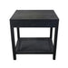 Crestview Collection End Table Crestview Collection Barbados Wood Storage Black Cane End Table