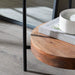 Crestview Collection End Table Crestview Collection Brewpub Mid Century Round Marble End Table