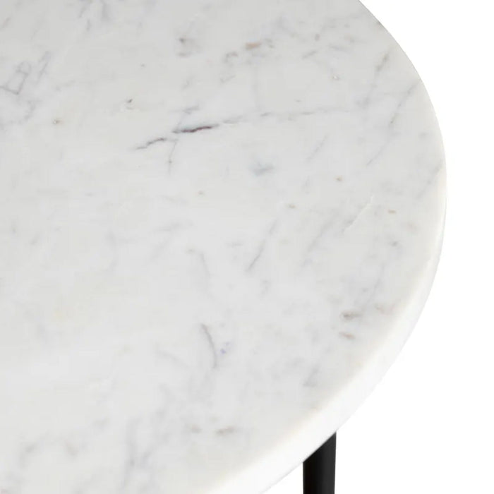 Crestview Collection End Table Crestview Collection Brewpub Mid Century Round Marble End Table