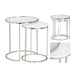 Crestview Collection End Table Crestview Collection Cellini Nested Round Glass End Table Set