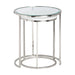 Crestview Collection End Table Crestview Collection Cellini Nested Round Glass End Table Set