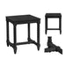 Crestview Collection End Table Crestview Collection Meridian Square Dark Wood End Table