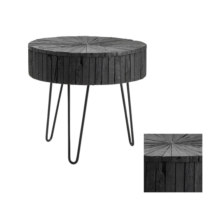 Crestview Collection End Table Drummond Round Reclaimed Wood End Table Crestview Collection