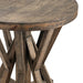 Crestview Collection End Table Hamilton Round Mango Wood Rustic End Table Crestview Collection