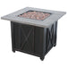 Endless Summer Fire Pit Table Endless Summer Grey Stainless Steel Gas Outdoor Fire Pit Table Mr. Bar-B-Q