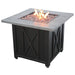 Endless Summer Fire Pit Table Endless Summer Grey Stainless Steel Gas Outdoor Fire Pit Table Mr. Bar-B-Q