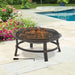 Endless Summer Wood Burning Fire Pit Brushed Copper Wood Burning Outdoor Fire Pit Mr. Bar-B-Q