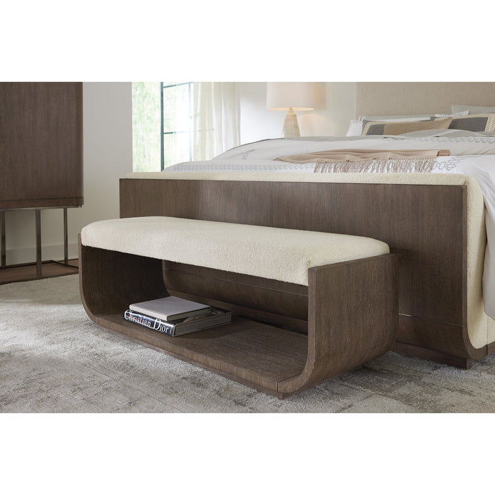 Hooker Furniture Bench Hooker Furniture Bedroom Modern Mood Dark Wood Bed Bench