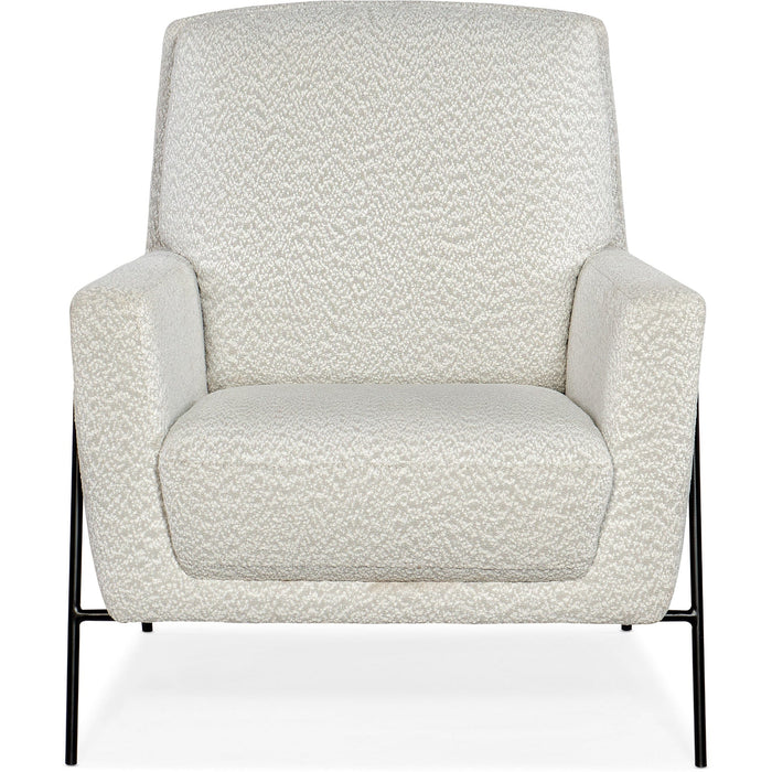 Hooker Furniture Chair Hooker Furniture Amette Metal Frame Club White Accent Chair