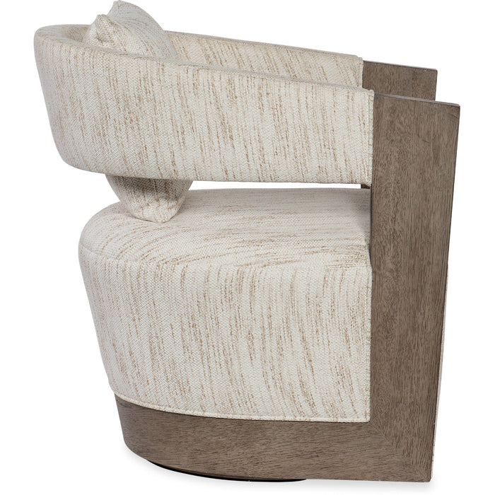 Hooker Furniture Chair Hooker Furniture Calloway Peak Swivel Beige Accent Chair