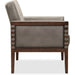 Hooker Furniture Chair Hooker Furniture Carverdale Leather Club Grey Accent Chair