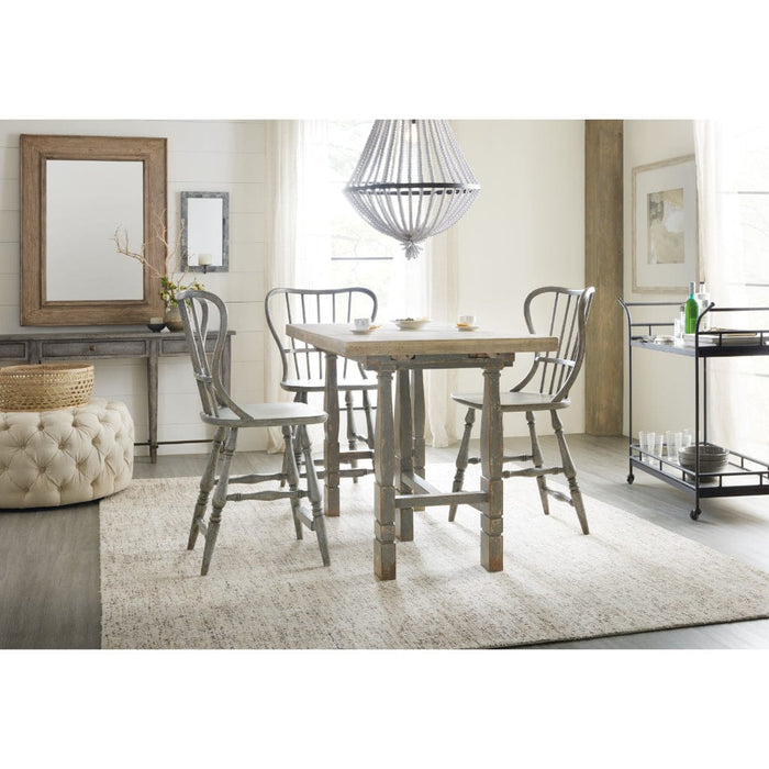 Hooker Furniture Counter Stool Hooker Furniture Casual Dining Ciao Bella Spindle Back Counter Stool-Speckled Gray