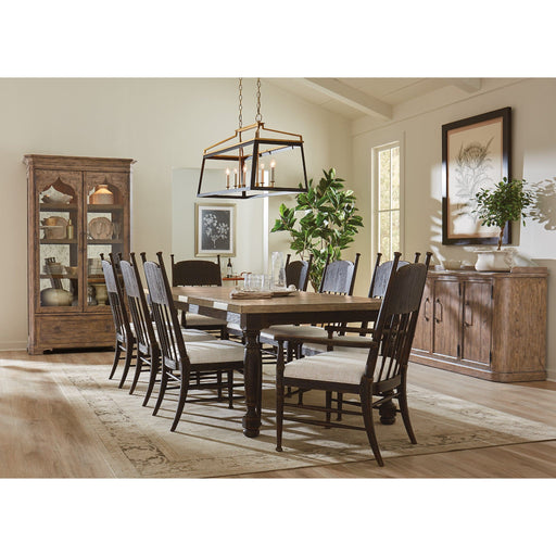 Hooker Furniture Dining Set Hooker Furniture Americana Black & Brown Wood Dining Table Set for 8