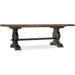 Hooker Furniture Dining Set Hooker Furniture Bandera Rustic Wood Trestle Dining Table Set