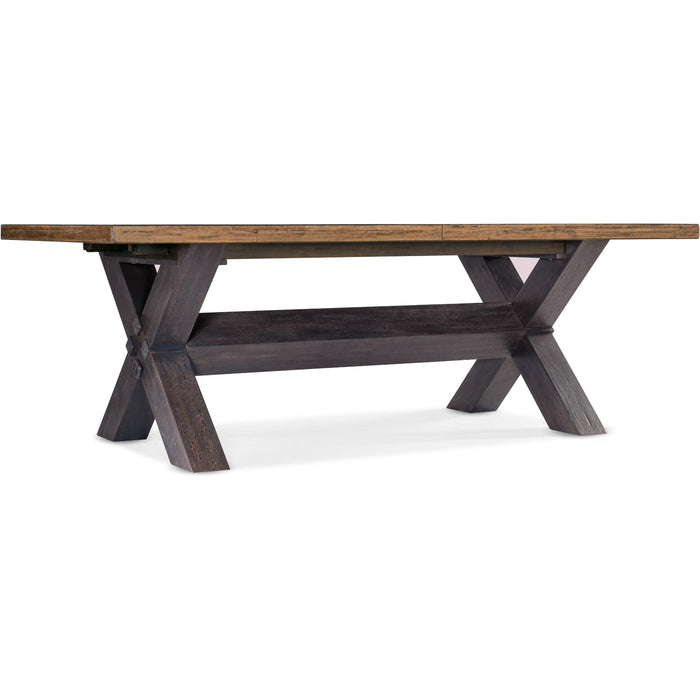 Hooker Furniture Dining Set Hooker Furniture Big Sky Rustic Wood Trestle Dining Table Set