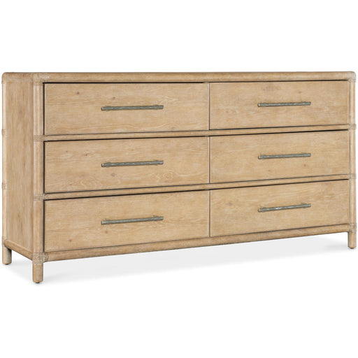 Hooker Furniture Dresser Hooker Furniture Bedroom Retreat Pole Rattan Wide 6 Drawer Dresser