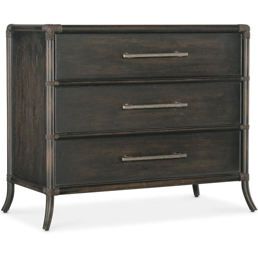 Hooker Furniture Dresser Hooker Furniture Black Sand Dune Small Retreat Pole Rattan Dresser Chest