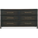 Hooker Furniture Dresser Hooker Furniture Black Sand Retreat Pole Rattan Wide 6 Drawer Dresser