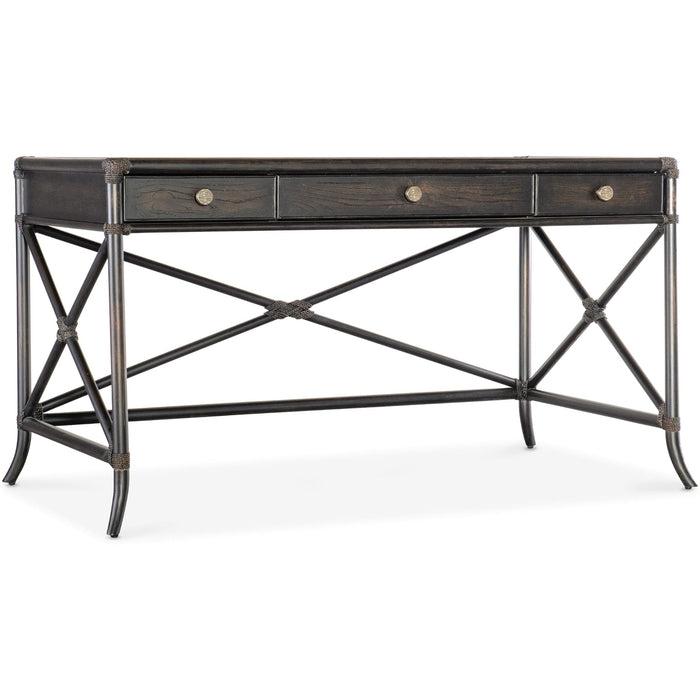 Hooker Furniture Home Office Desk Black Sand Home Office Retreat Pole Rattan Writing Desk by Hooker Furniture