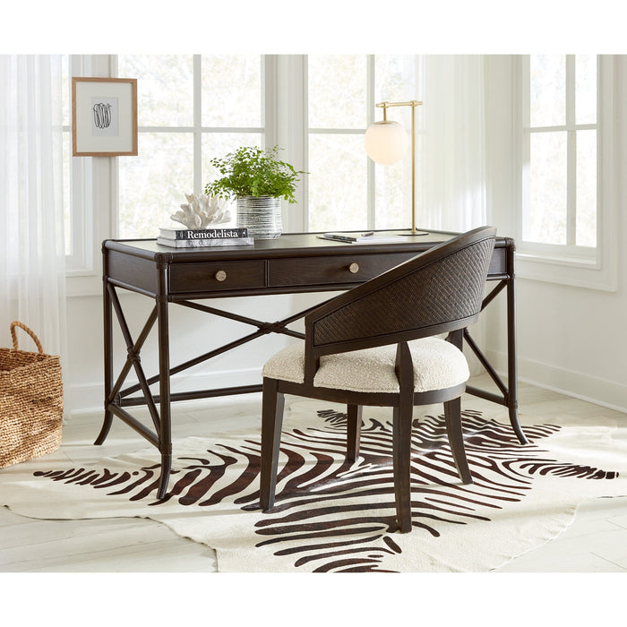 Hooker Furniture Home Office Desk Home Office Retreat Pole Rattan Writing Desk by Hooker Furniture