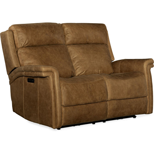 Hooker Furniture Loveseat Hooker Furniture Brown Poise Power Recliner Loveseat