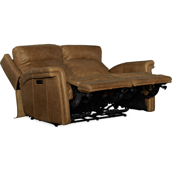 Hooker Furniture Loveseat Hooker Furniture Brown Poise Power Recliner Loveseat