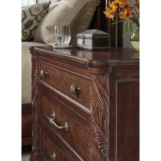 Hooker Furniture Nightstand Hooker Charleston Carved Leg Antique Cherry Oak Nightstand