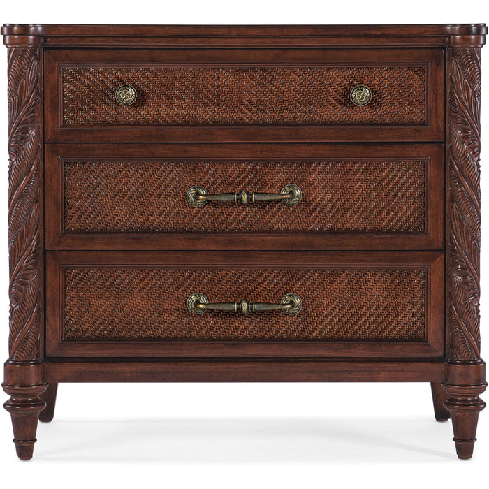 Hooker Furniture Nightstand Hooker Charleston Carved Leg Antique Cherry Oak Nightstand