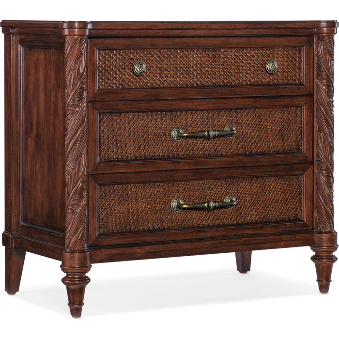 Hooker Furniture Nightstand Hooker Charleston Carved Leg Antique Cherry Oak Nightstand