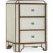 Hooker Furniture Nightstand Hooker Furniture Bedroom Arabella Mirrored Three-Drawer Nightstand