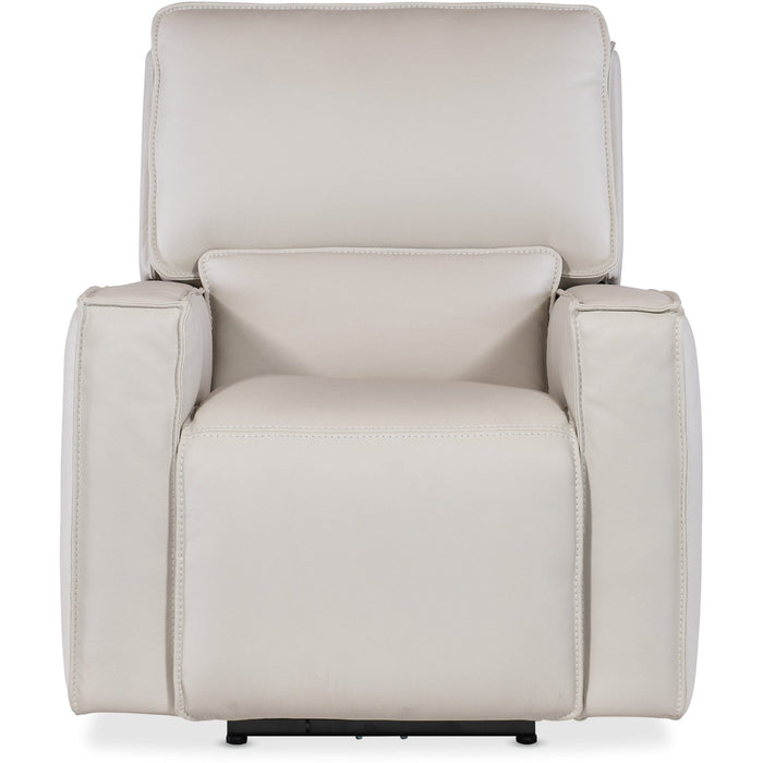 Hooker Furniture Recliner Hooker Furniture Beige Leather Miles Zero Gravity Power Recliner