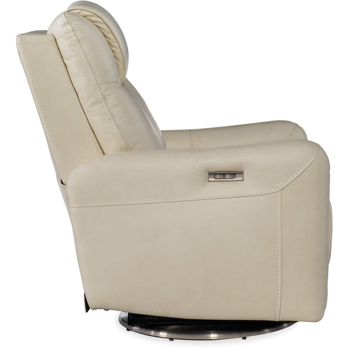 Hooker Furniture Recliner Hooker Furniture Beige Steffen Swivel Power Recliner