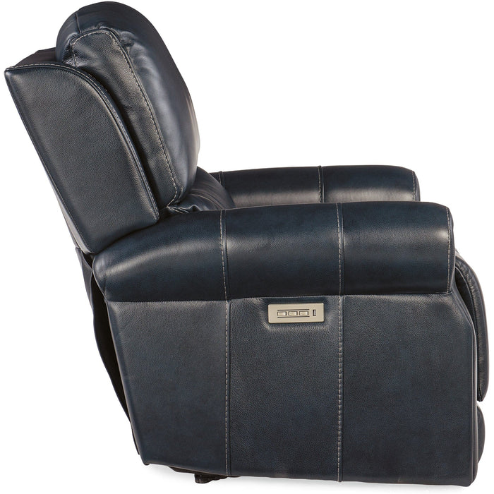 Hooker Furniture Recliner Hooker Furniture Blue Eisley Power Recliner