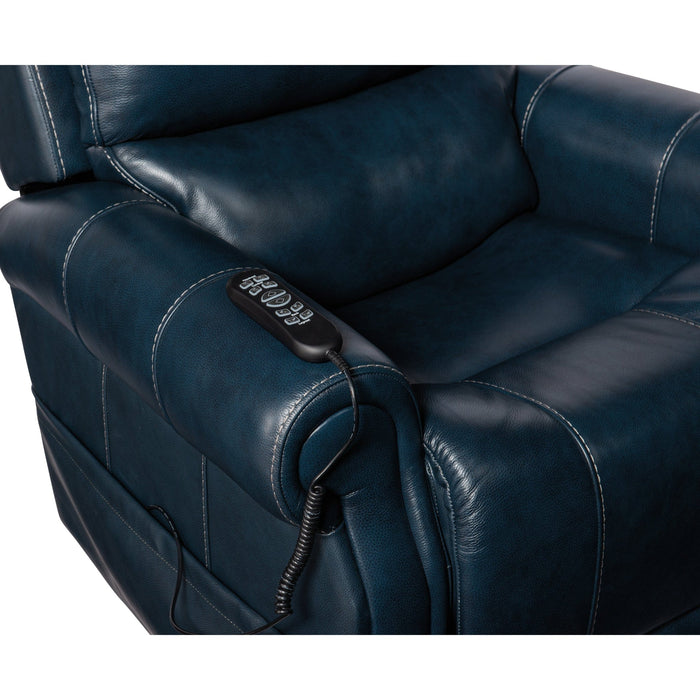 Hooker Furniture Recliner Hooker Furniture Blue Leather Eisley Power Recliner