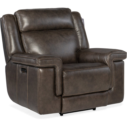 Hooker Furniture Recliner Hooker Furniture  Brown Montel Lay Flat Power Recliner