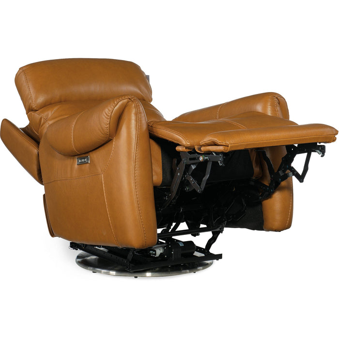 Hooker Furniture Recliner Hooker Furniture Brown Sterling Swivel Power Recliner