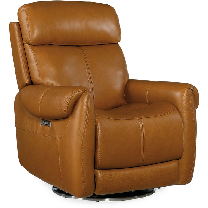 Hooker Furniture Recliner Hooker Furniture Brown Sterling Swivel Power Recliner