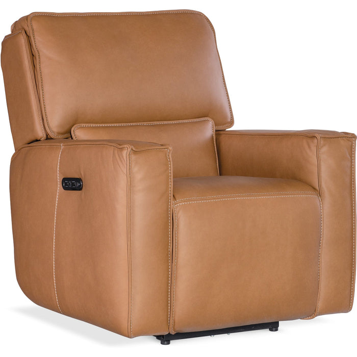 Hooker Furniture Recliner Hooker Furniture Burnt Orange Leather Miles Zero Gravity PWR Recliner