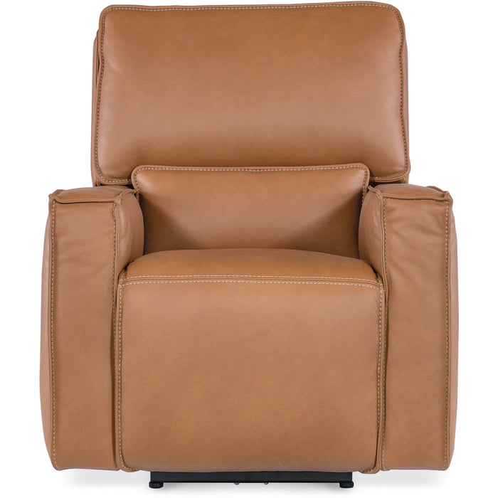 Hooker Furniture Recliner Hooker Furniture Burnt Orange Leather Miles Zero Gravity PWR Recliner