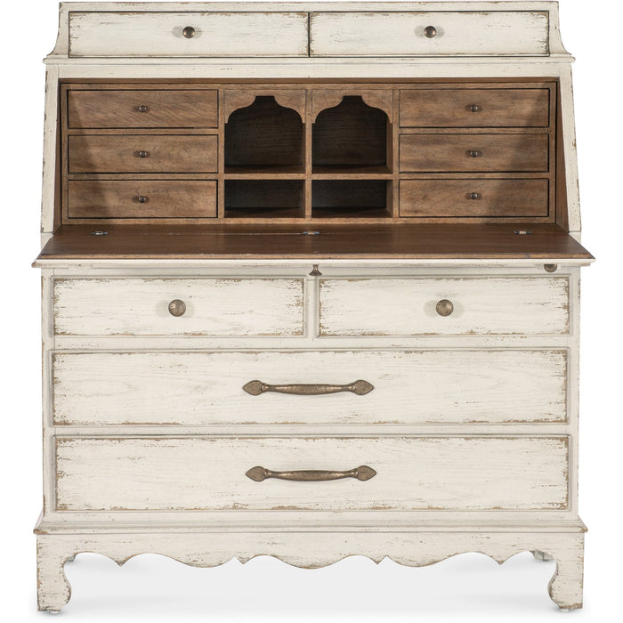 Hooker Furniture Secretary Hooker Furniture Antique White Wood Home Office Americana Secretary