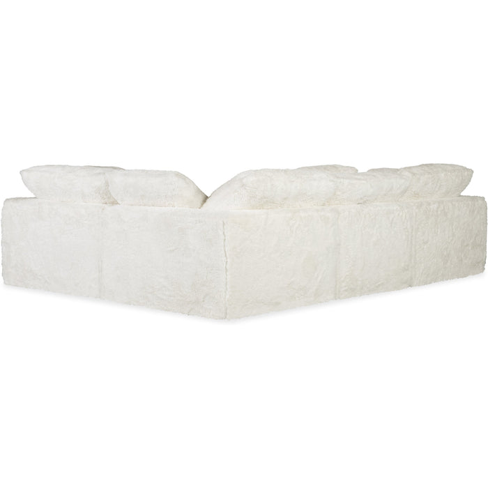 Hooker Furniture Sofa/Sectional Hooker Furniture Barefoot White 4-Seat Sectional Couch